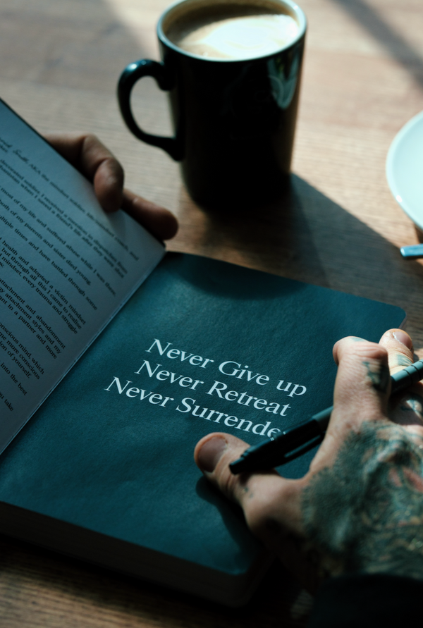 Mental Armour® Journal - A guided A5 planner with daily prompts for self-improvement, discipline, fitness & gratitude. Suitable for Men & Women